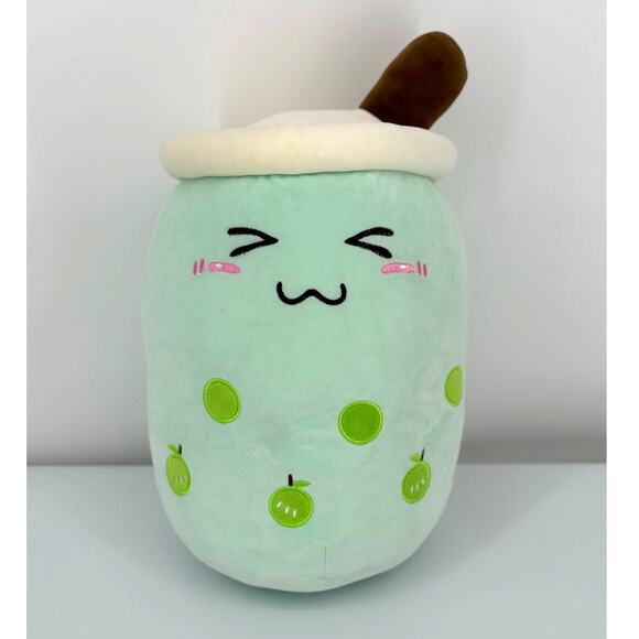 Boba Plush, Soft Bubble Tea Plushie Hugging Pillow, Adorable Squishy Milk Tea - Picture 1 of 2